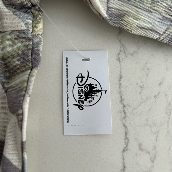 Disneyland Disney Spirit Jersey Mens Large Floral Long Sleeve Button Front Shirt - Picture 11 of 11